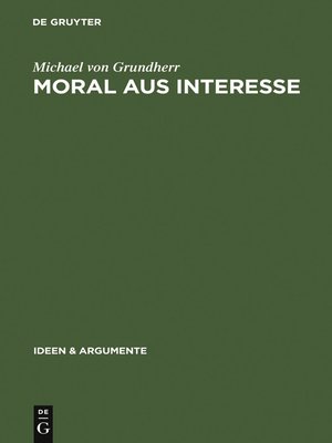 cover image of Moral aus Interesse